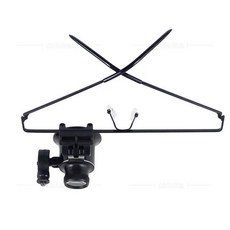 【 199出貨】維修鑑定鐘錶電路板20倍led燈雕刻古玩目鏡 高清頭戴式高倍放大鏡, 1個, 單眼款-黑色20倍