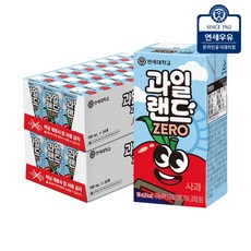 연세유업 연세우유 과일랜드 제로 사과, 48개, 190ml