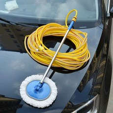 호스 차량용 연결 세차 10m 브러시 대걸레 청소도구, 주황색 물붓 + 10미터 수도관, 1개