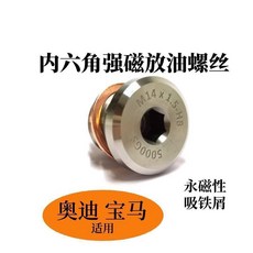 不鏽鋼磁性內六角油螺絲, M12x1.25P-H6, M12x1.25P