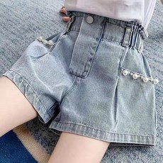 【Arbea】夏季兒童流蘇破洞女童牛仔短褲新款韓版時尚牛仔熱褲女童【C336】