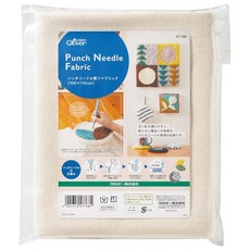 日本製Clover可樂牌 打孔針織布 100x110cm 57-768 十字繡刺繡戳 小孔網布, 1個, 米色