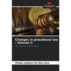 (영문도서)Changes in procedural law - Volume II Paperback, Our Knowledge Publishing, English, 9786209360565