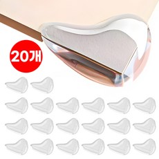 RS1 초밀착 안심 코너 모서리 보호대, 투명, 20개