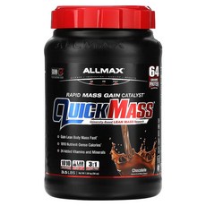 ALLMAX QuickMass® 빠른 질량 증가 촉매 초콜릿 1.59kg(3.5lbs) AMX-22982, 1.59kg, 1개