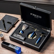 FREED 雙刃式刮鬍刀禮盒 帝王藍, 1個, 不需刻字, 120