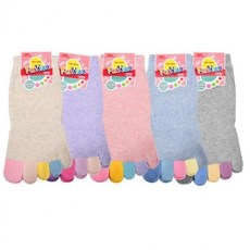 여자 국산 면 발가락 양말 10켤레 (Araium)