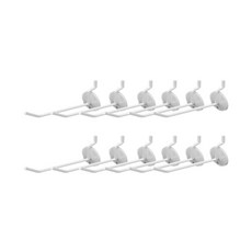 sambuever 일자 타공판 후크 걸이 10cm 15cm, 12개, 화이트15cm
