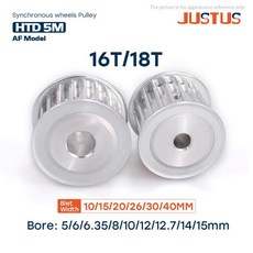 AF 타입 HTD 타이밍 도르래 보어 선형 도르래 5GT 에 사용되는 벨트 너비 10mm 15mm 20mm 26mm 30mm 40mm 1, 01 1 개, 01 40mm, 06 16T-Bore 15mm
