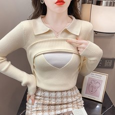 임산부 봄 수유복 긴팔티 임부 카라넥 긴팔 수유 티셔츠 편안한 긴팔 수유 상의 데일리 룩 YLP