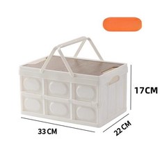 데일리모노셀 장바구니 에코백 대형 휴대용 시장가방, 화이트 손잡이 원목 33x22x17 15L