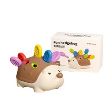 미세 운동 기술 훈련 고슴도치 페그 보드 게임 퍼즐 유아의 손과 눈 협응용, 1개, 1. HXL210A