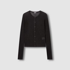 JAJU 여 시어 립 슬림핏 긴팔 가디건 J116204008085 669392