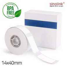 시노링크 라벨프린터 NIIMBOT 님봇 D11 D110 라벨지, 1개, A-6) 화이트 14x40mm