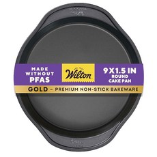 Wilton Perfect Results 논스틱 원형 케이크 팬 23 x 3 8 cm (9 1 5인치) 은색