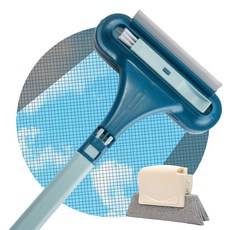 에센토 최신상 올인원 창문 방충망 브러쉬, 블루, 1개