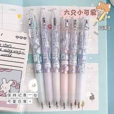可愛動物按壓式點點膠水筆 筆式造型 快速固化 黏性強 手帳文具, 1個