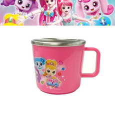 캐치티니핑 스텐 손잡이컵 여아 유치원 양치컵 물컵, 상세페이지 참조, 1개