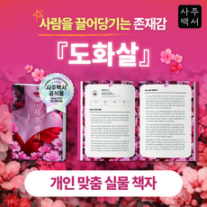 [사주백서] 실물책자 도화살 홍염살 타고난 외모 매력