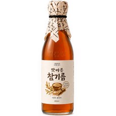 맛바른 저온압착 통참깨 참기름, 1개, 350ml