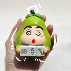 蠟筆小新水果公仔 桌面擺件, 1個, 指定款  事事順梨  Cos水果蠟筆小新6  9cm