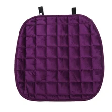 자동차 시트 커버 앞뒤 플로킹 천 쿠션 미끄럼 방지 겨울용 보호 패드 유니버설 핏 SUV 밴, 03 purple02