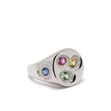 블루번햄 클로로플라스트 사파이어 시그넷 링