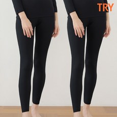 [1+1] TRY 여성 히트업 발열 내복 하의 2매세트