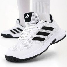 아디다스 남녀공용 메쉬 테니스화 올코트용 테니스 신발 하드코트 클레이코트 훈련화 푹신한 쿠셔닝 코트화 통기성 좋은 올코트화 랠리 배드민턴 운동화