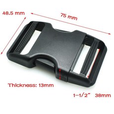 측면 릴리스 듀얼 조절 벨트 전술 배낭 스트랩 웨빙 가방 부품, 1개, 4. WebbingSize 38mm