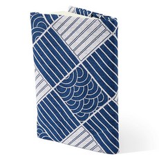 코튼 린넨 책 커버 노트북 랩 직사각형 310x218x3mm, 스트라이프