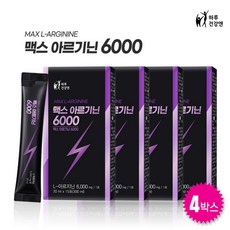 하루건강엔 맥스 아르기닌 6000mg 마카 레시틴 아연, 300ml, 4박스
