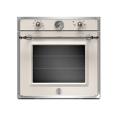 愛琴海廚房 義大利Bertazzoni 復古烤箱F609HEREKTAX 象牙白/玫瑰金，多功能家用烤箱，精準控溫，輕鬆烘焙美味料理, 不鏽鋼框