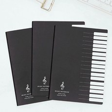學生五線譜本子 初學者音樂練習本, 1個, 老師：鋼琴款五線譜, 5本