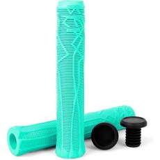 리미트 프로 스쿠터 그립 소프트 롱넥 150 165 180mm 트릭 및 BMX 핸들 바용 이지 커팅 라인 포함, 청록, 1개