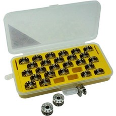 Cutex 싱거 클래스 15#2518 금속 보빈 28개입 수납 케이스 포함