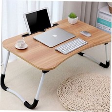 다용도테이블 베드 노트북 침대용 독서용 접이식 미니 ZVWFM0J3F, 블랙