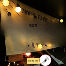 20m 램프 구슬등 오징어등 LED 스트링 조명 야외 방수 캠핑, 80개, E_5cm 둥근 공 화이트 투명 LED 20m 80개