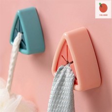 뽀뽀스토어 3구수납꽂이 부착식 플라스틱 거치대, 그레이