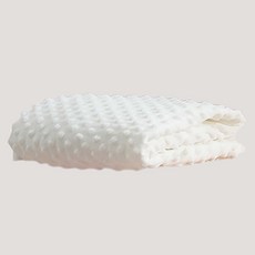 3D魔豆絨嬰兒床包，柔軟親膚透氣，貼合床墊不易滑動，易洗快乾, 白色, 1個