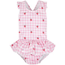 JoJo Maman BeBe 兒童連身泳衣 泳裝(內有尿布褲), 1個, 1-2Y