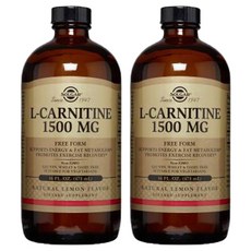 Solgar 左旋肉鹼 1500mg 無麩質 無糖, 2個, 473毫升