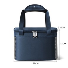 도시락 보냉백 보온 보냉 다용도 쿨러백 접이식 캠핑 도시락가방 보냉가방, 푸른색, 12L