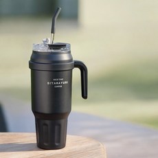 SITARAYURI 手提冰霸杯 1480ml 304不鏽鋼保溫保冷杯 附吸管 多色可選, 1個, 【尊爵黑1480ml】正版盒裝｜贈吸管, 尊爵黑