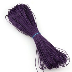 땋은 팔찌용 왁스 코팅 끈 스레드 폴리에스터 코드 DIY 가죽 공예 재봉선 와이어 21 색 1mm 70M, 1개, DK1278-14