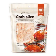 게살 슬라이스 대용량 크랩 헬씨미요 고양이져키, 1개, 게살슬라이스
