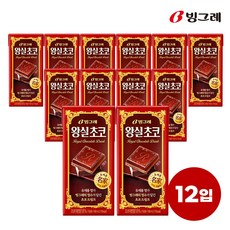 (소비기한 06.27) 빙그레 왕실초코드링크 190ml 12개