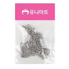 디자인펌프 군번줄 은색 10cm 20개입 인식표목걸이