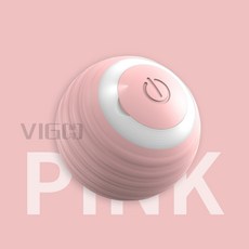 智能電動逗貓球 貓咪狗狗玩具 滾滾跳跳逗貓球 遙控自轉, 1個, 滾滾球-粉色, 粉色, 滾滾球-粉色
