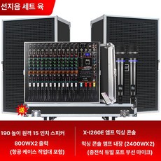 파워드 믹서 앰프 무대용 일체형 이펙터, A6 단일 고급 원격 항공 케이스, 기본 색상